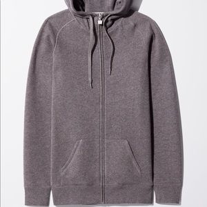 TNA extra long hoodie purple/blue size XS